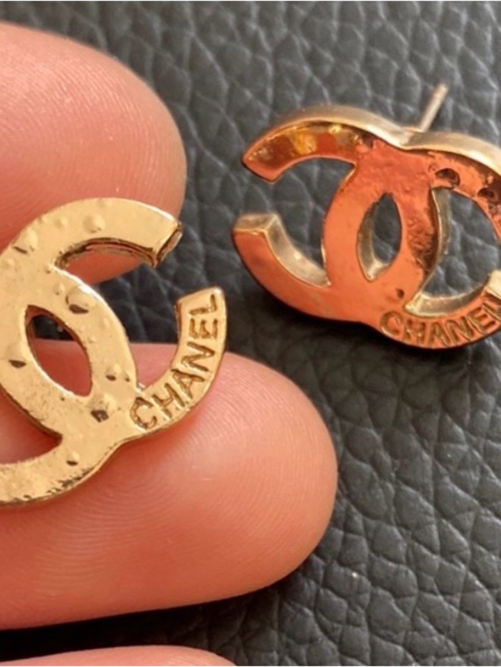 Interlocking CC Logo Stud Earrings